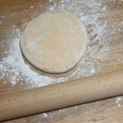 Rolling out homemade pasta