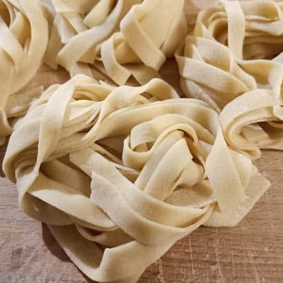 Fresh homemade pasta