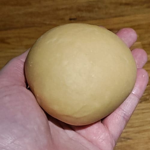 Shaped pasta dough