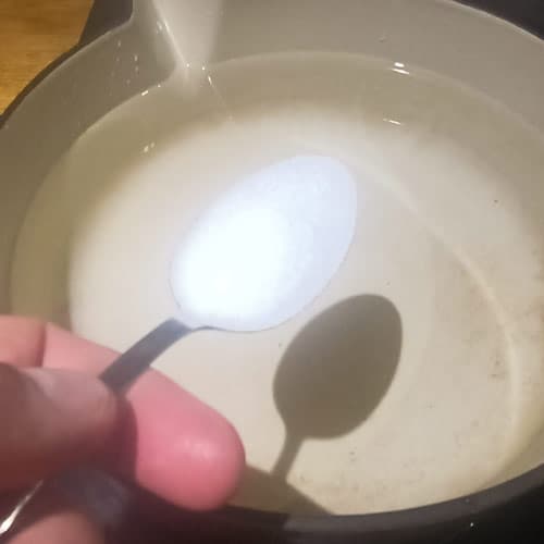 Adding salt to pasta water